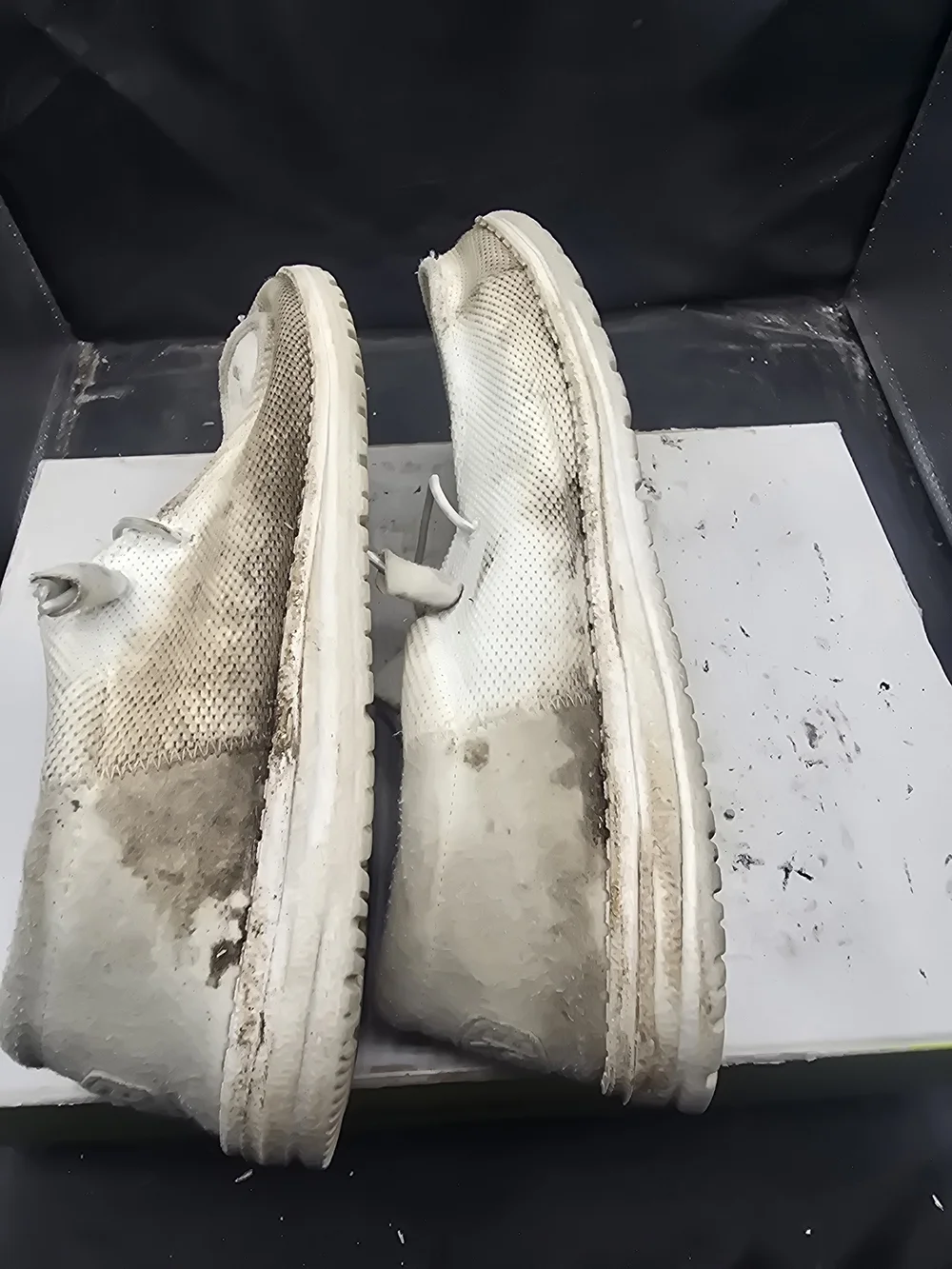 Hey Dude White and Beige Slip-On‎ Shoe